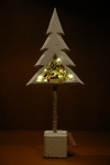 Weihnachtsbaum in beige mit LED's